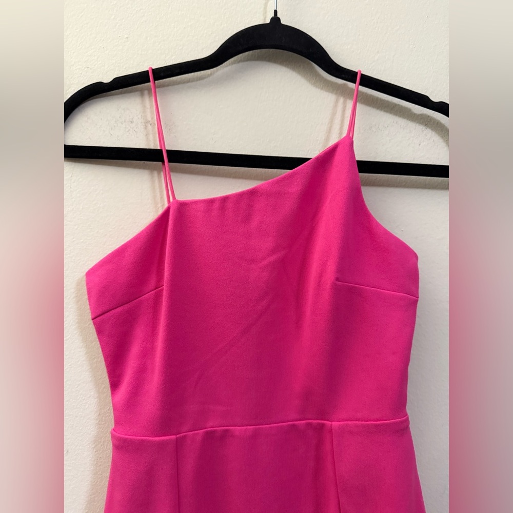 NWT Lulu’s Party for Two Asymmetrical Bodycon Cocktail Dress in Hot Pink - XS - Picture 4 of 11